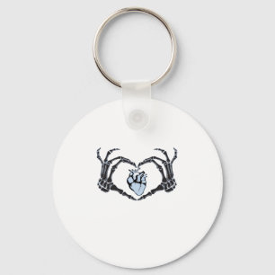 Llavero Skeleton Heart Hands Classic Design para Halloween