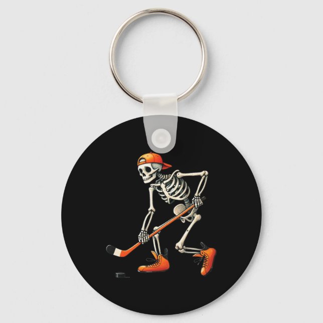 Llavero Skeleton Hockey Halloween Costume Sport Men Boys K (Anverso)