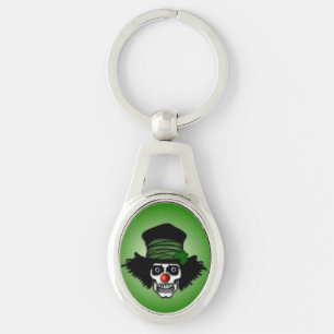 Llavero Skeleton Irlandés Clown Green