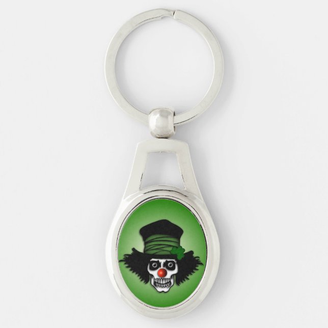 Llavero Skeleton Irlandés Clown Green (Anverso)