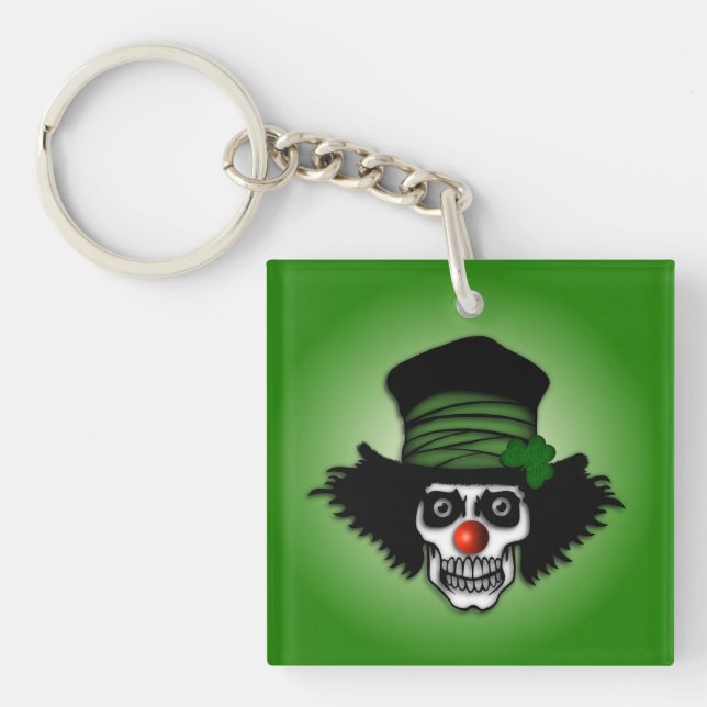 Llavero Skeleton Irlandés Clown Green (Frente)
