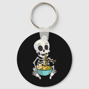 Llavero Skeleton Japonés Ramen Noodles Anime Halloween Co