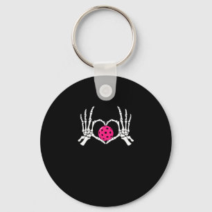 Llavero Skeleton manos Rótulo de corazón Funny Pickle Vale