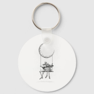 Llavero Skeleton Moon Band Tees - Rock And Roll Concert Gr