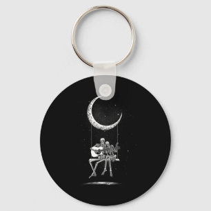 Llavero Skeleton Moon Band Tees - Rock And Roll Concert Gr