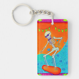 Llavero Skeleton on Skateboard