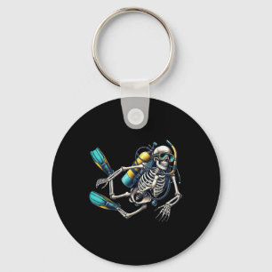 Llavero Skeleton Scu Buceo Halloween Skeleton Scu Diver
