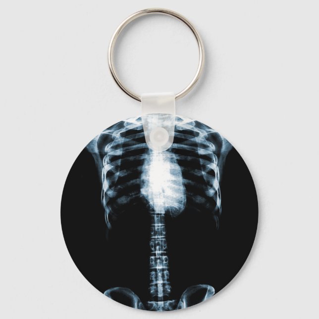 LLAVERO SKELETON TORSO RIBS AZUL (Anverso)