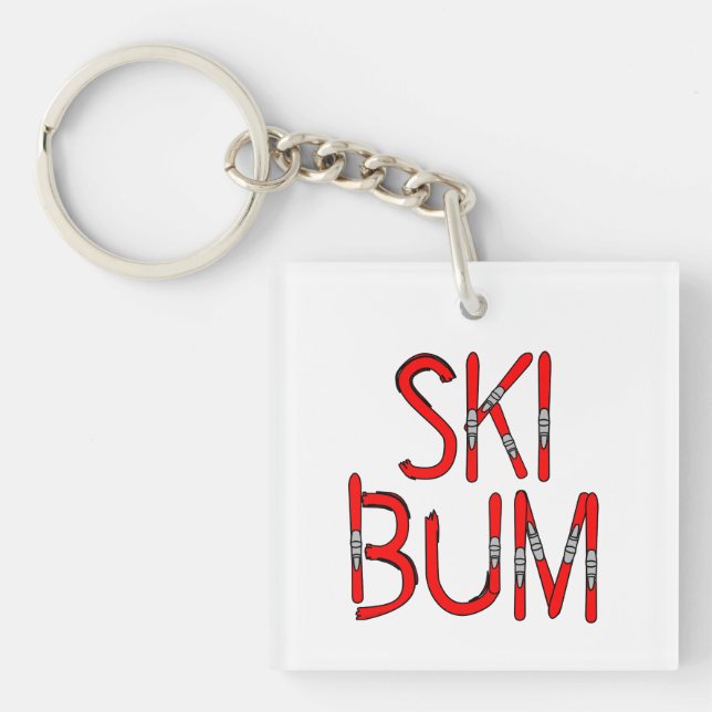 Llavero Ski Bum Ski (Frente)