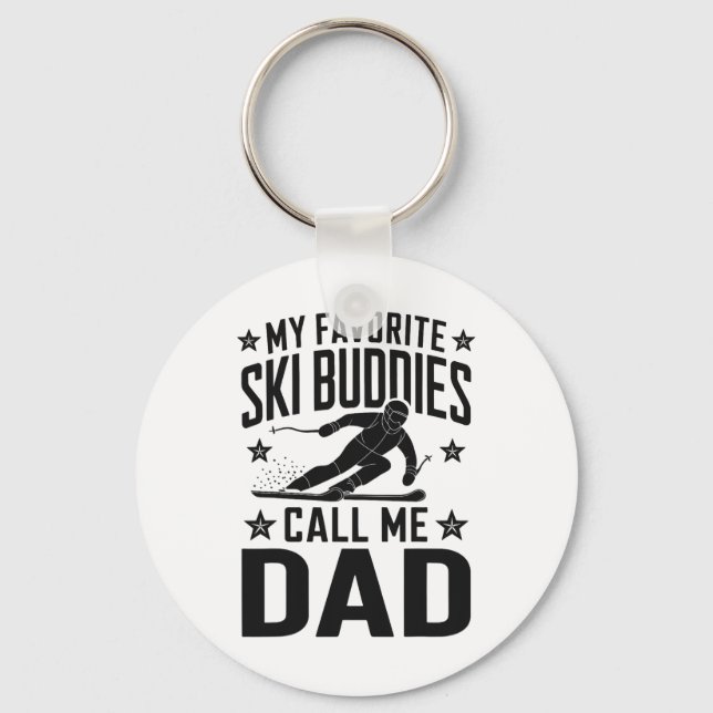 Llavero Ski Dad Humor Design Skiing Funny Skier (Anverso)