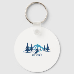 Llavero Ski Ward Machusetts Ski Resort Skier _1