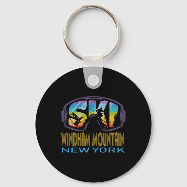 Llavero Ski Windham Mountain New York Skiing Vacation  (Anverso)