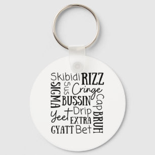 Llavero Skibidi Rizz Niños Divertidos Rizz Bussin Gen Z Na