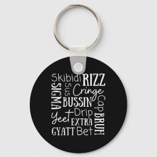 Llavero Skibidi Rizz Niños Divertidos Rizz Bussin Navidad