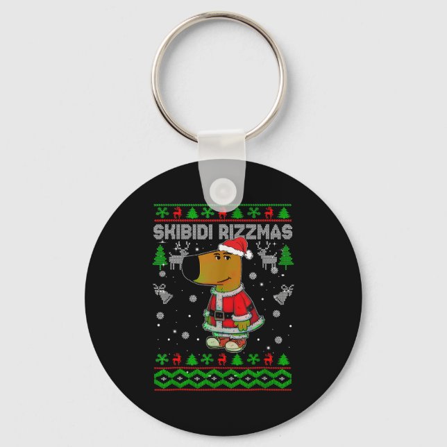 Llavero Skibidi Rizzmas Christmas Rizz Santa Ugly Christma (Anverso)