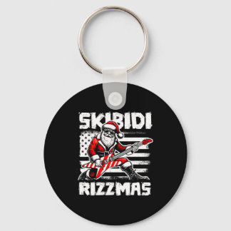 Llavero Skibidi Rizzmas Funny Santa Xmas Gen Alpha