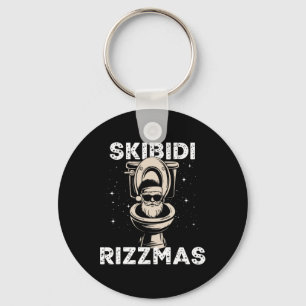 Llavero Skibidi Rizzmas Inodoro Divertido Santa Elefante B