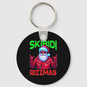 Llavero Skibidi Rizzmas Navidad Rizz Santa Claus Carisma