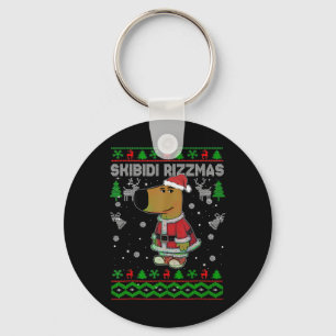 Llavero Skibidi Rizzmas Navidad Rizz Santa Suéter Feo de N