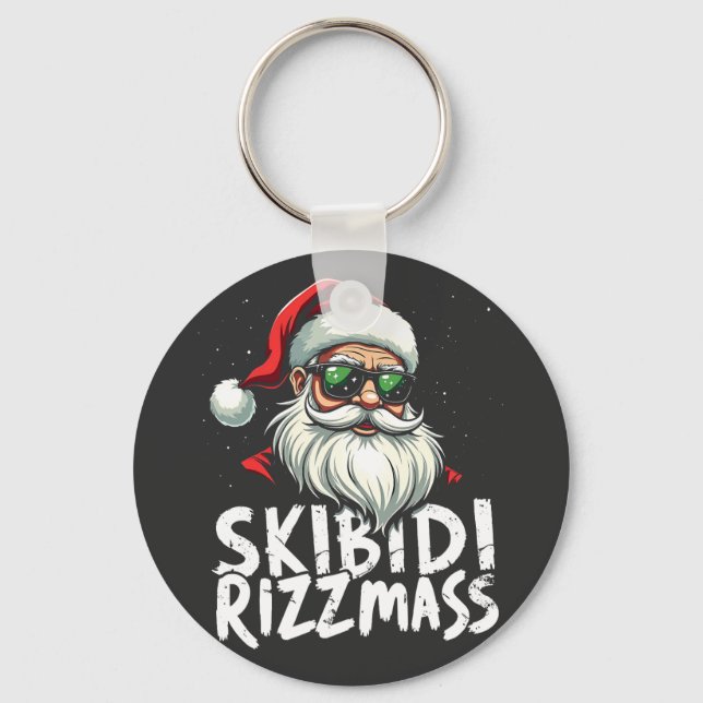 Llavero Skibidi Rizzmas Navidades divertidos de jerga gene (Anverso)