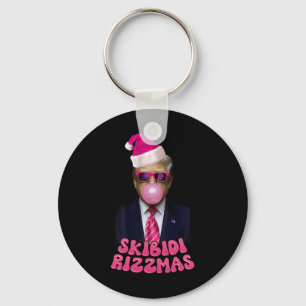 Llavero Skibidi Rizzmas Navidades Rosa Trump Bubble Gum Ch