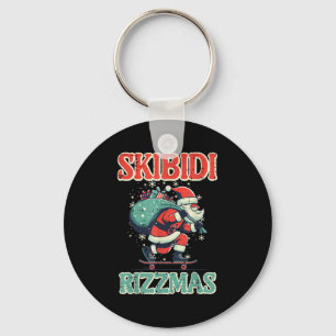 Llavero Skibidi Rizzmas Santa Divertida Navidad Chicos Ado
