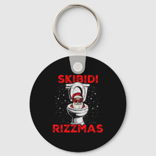 Llavero Skibidi Rizzmas Santa divertido Inodoro Elefante b