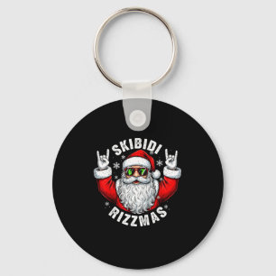 Llavero Skibidi Rizzmas Santa Sungles Hombres Divertidos N