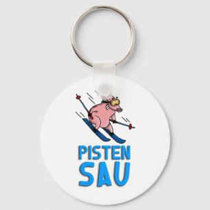 Llavero skiing pig