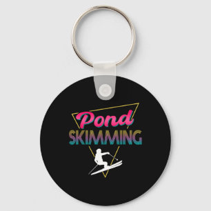 Llavero Skimmer de estanques de esquí Retro Pond Skimming
