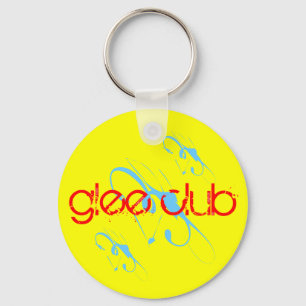 Llavero SKO "GLEE CLUB" Yellow / Blue Custom Key chain
