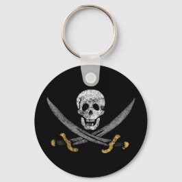 Llavero Skull and Swords Jolly Roger Pirate Flag