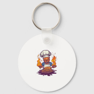 Llavero Skull Chef Madness � Funny Cooking Skeleton