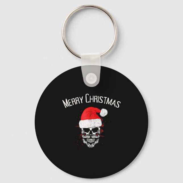 Llavero Skull Christmas Santa - Creepy Christmas  (Anverso)