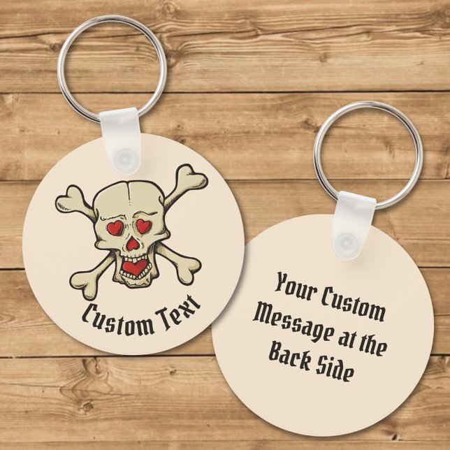 Llavero Skull con la cadena de claves del corazón (Subido por el creador)