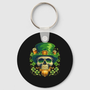 Llavero Skull De Azúcar St Patricks Day Flaull Irlandés Le