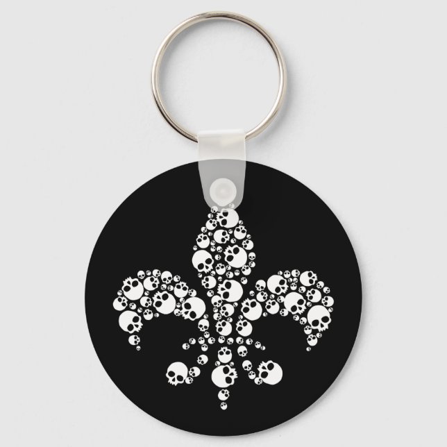 Llavero Skull Fleur De Lis (Anverso)