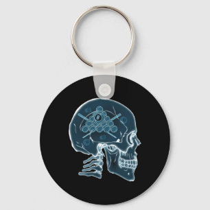 Llavero Skull Funny Billiards Pool Player Sports Snooker 8