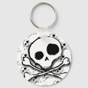 Llavero Skull N Huesos con fondo