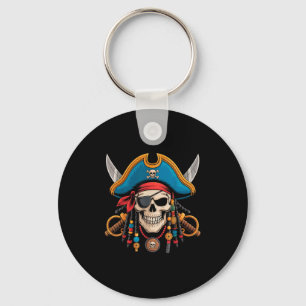 Llavero Skull Pirata Y Crossbone Skeleteen Halloween Para