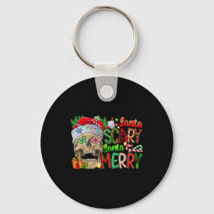 Llavero Skull Santa Scary Santa Merry Christmas Mateo F