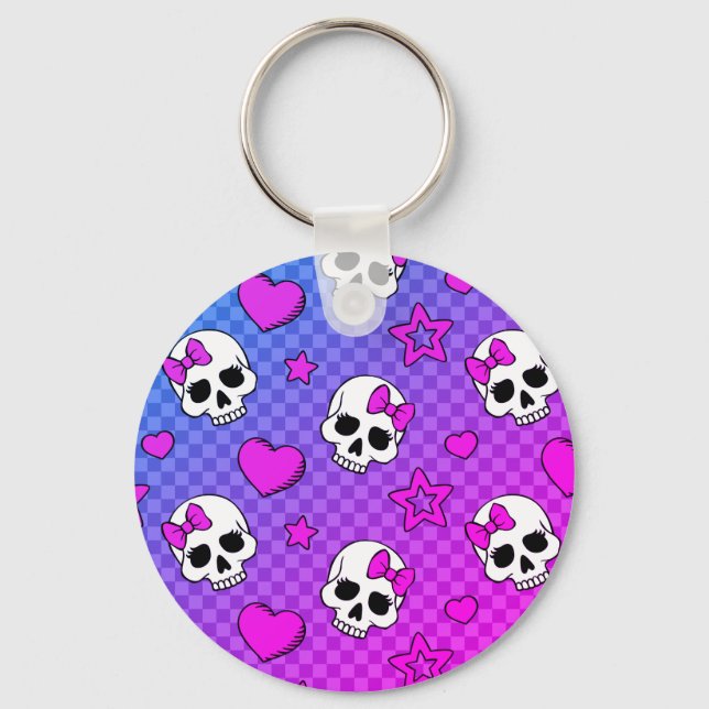 Llavero Skully Pop Kawaii (Anverso)