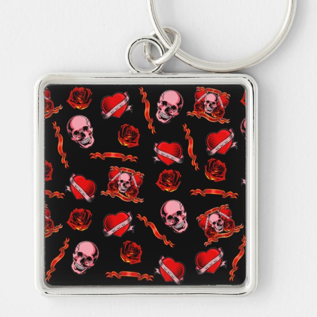 Llavero Skully Valentine Tattoos (Frente)