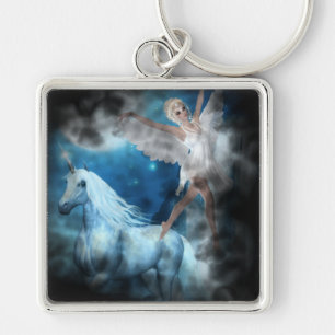 Llavero Sky Faerie Aspárrs y Unicorn Vignette