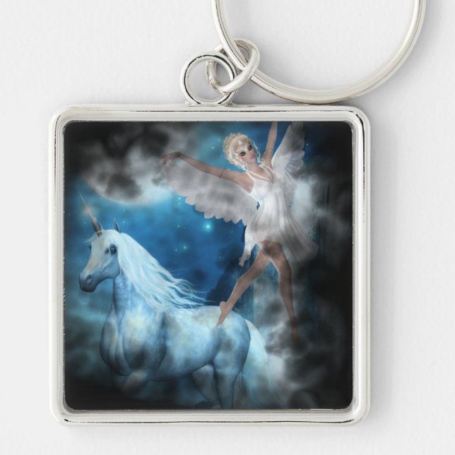 Llavero Sky Faerie Aspárrs y Unicorn Vignette (Frente)