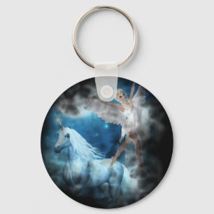 Llavero Sky Faerie Aspárrs y Unicorn Vignette