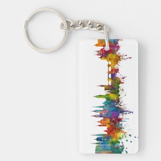 Llavero Skyline Alemania de Würzburg (Frente)