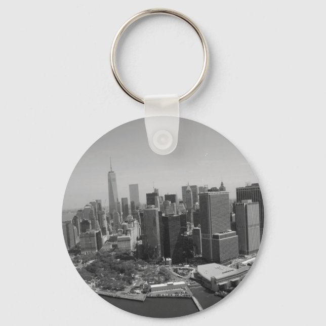 Llavero Skyline Black White New York (Anverso)