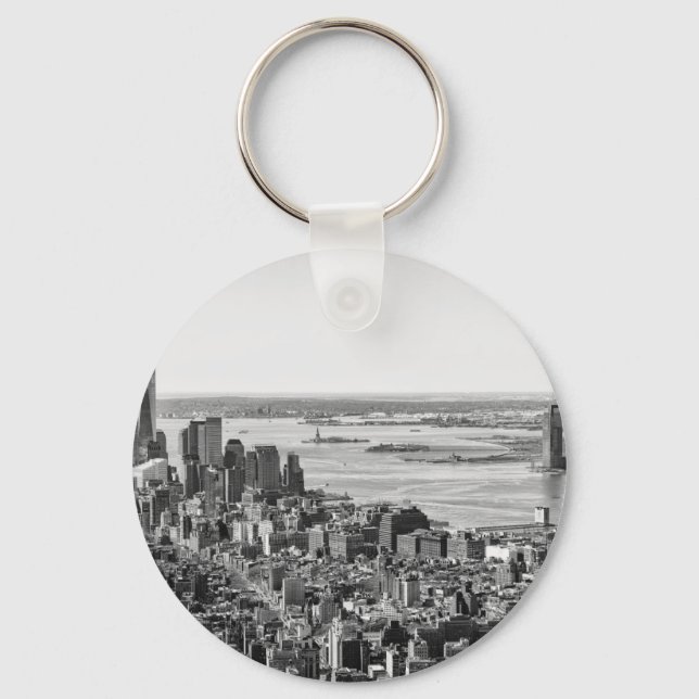 Llavero Skyline Black White New York (Anverso)
