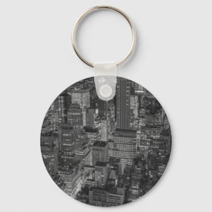 Llavero Skyline Black White Red New York City